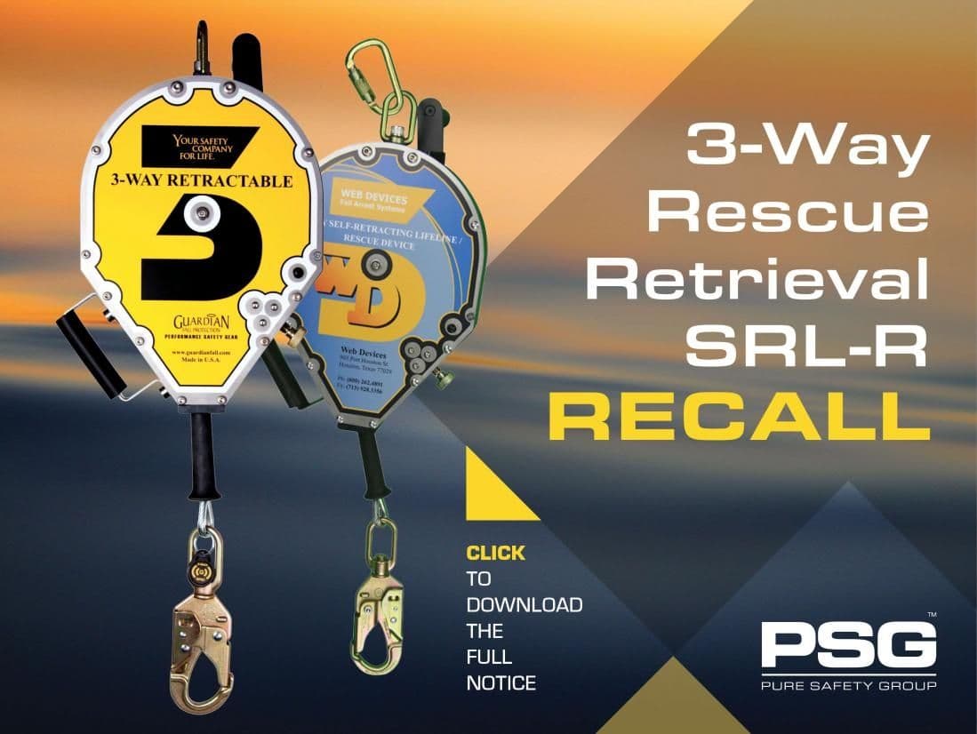 Safety Advisory: 3-way Rescue Retrieval SRL-R Recall Notice (United ...