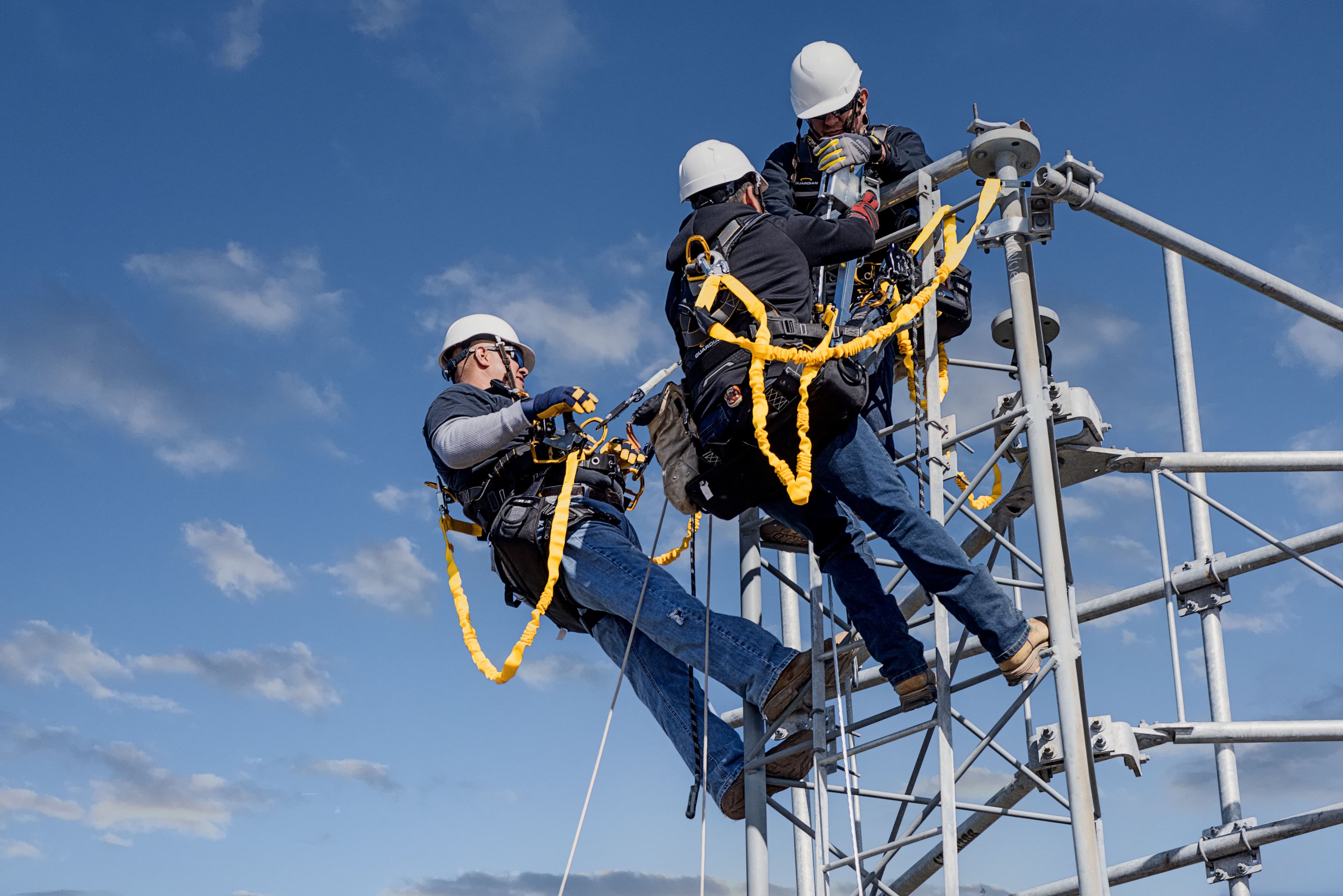 Towering Comfort. Total Mobility. Guardian announces NEW B7-Comfort Tower Climbing Harness in US