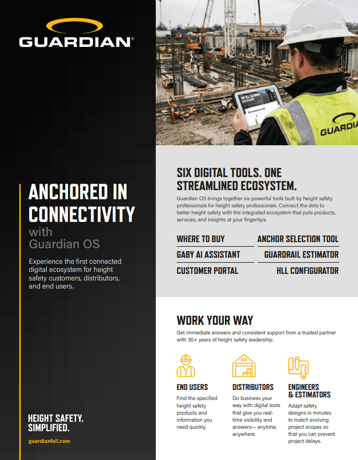 The First Connected Digital Ecosystem for Height Safety Customers, End Users, and Distributors. 
