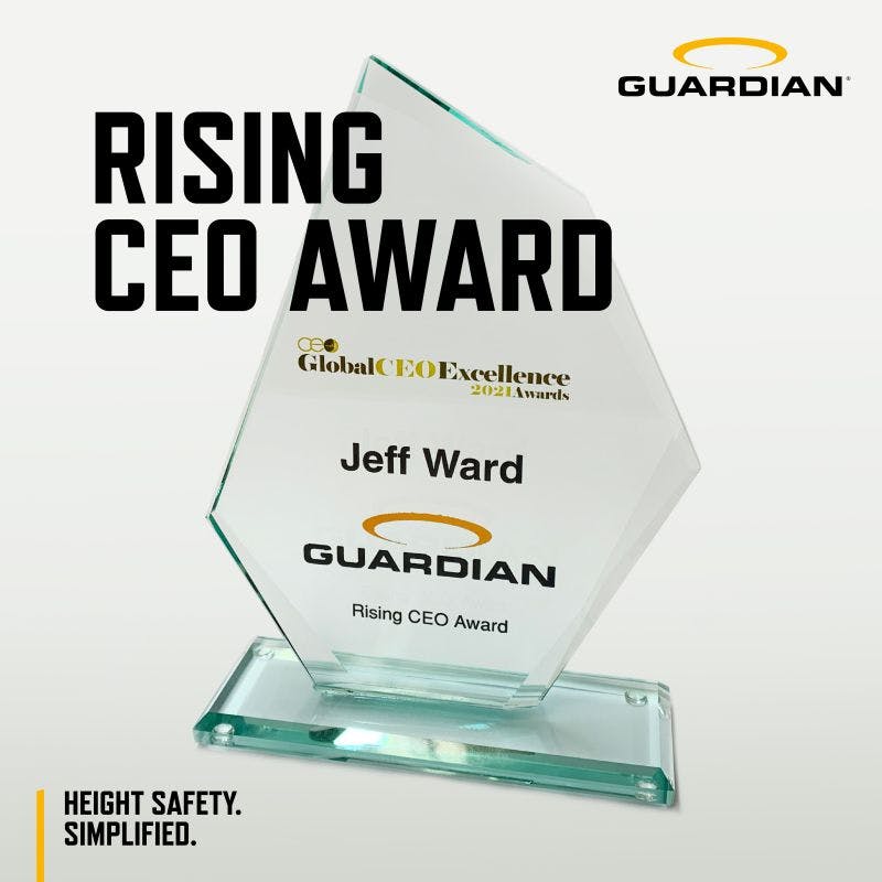 Jeff Ward, named 2021 Rising CEO Award Winner