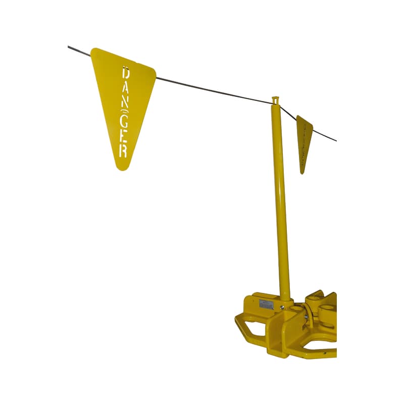 Fall Protection Warning Flags Stamped Steel Warning Flag (United States) | Guardian Fall Protection